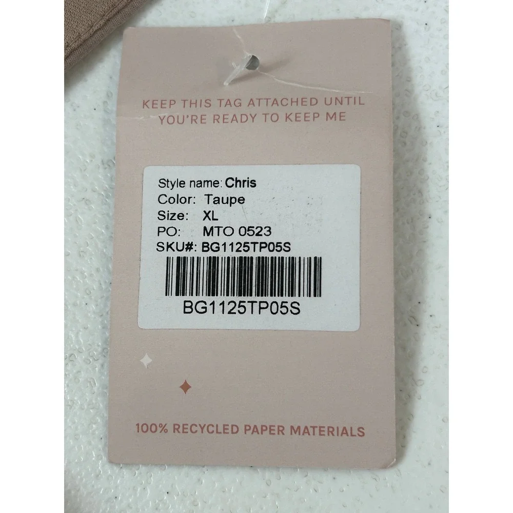 Birdy Grey Chris Prom Bridesmaid Evening Formal Dress in Taupe XL NEW - Picture 10 of 10